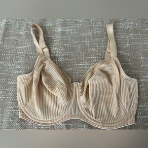 Allure Fantasie 30D Nude Tan Skin Ribbed Mesh Unlined Bra